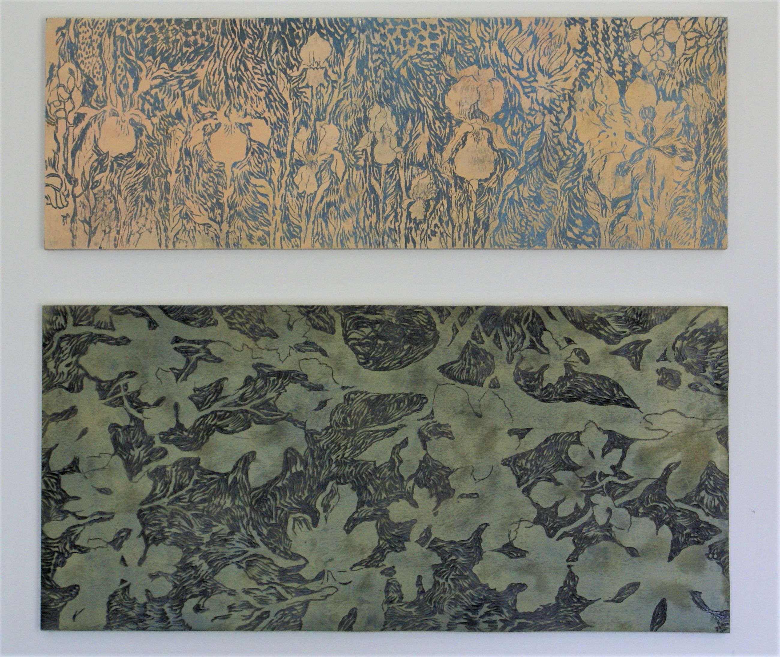 Malerier af blomster og blade