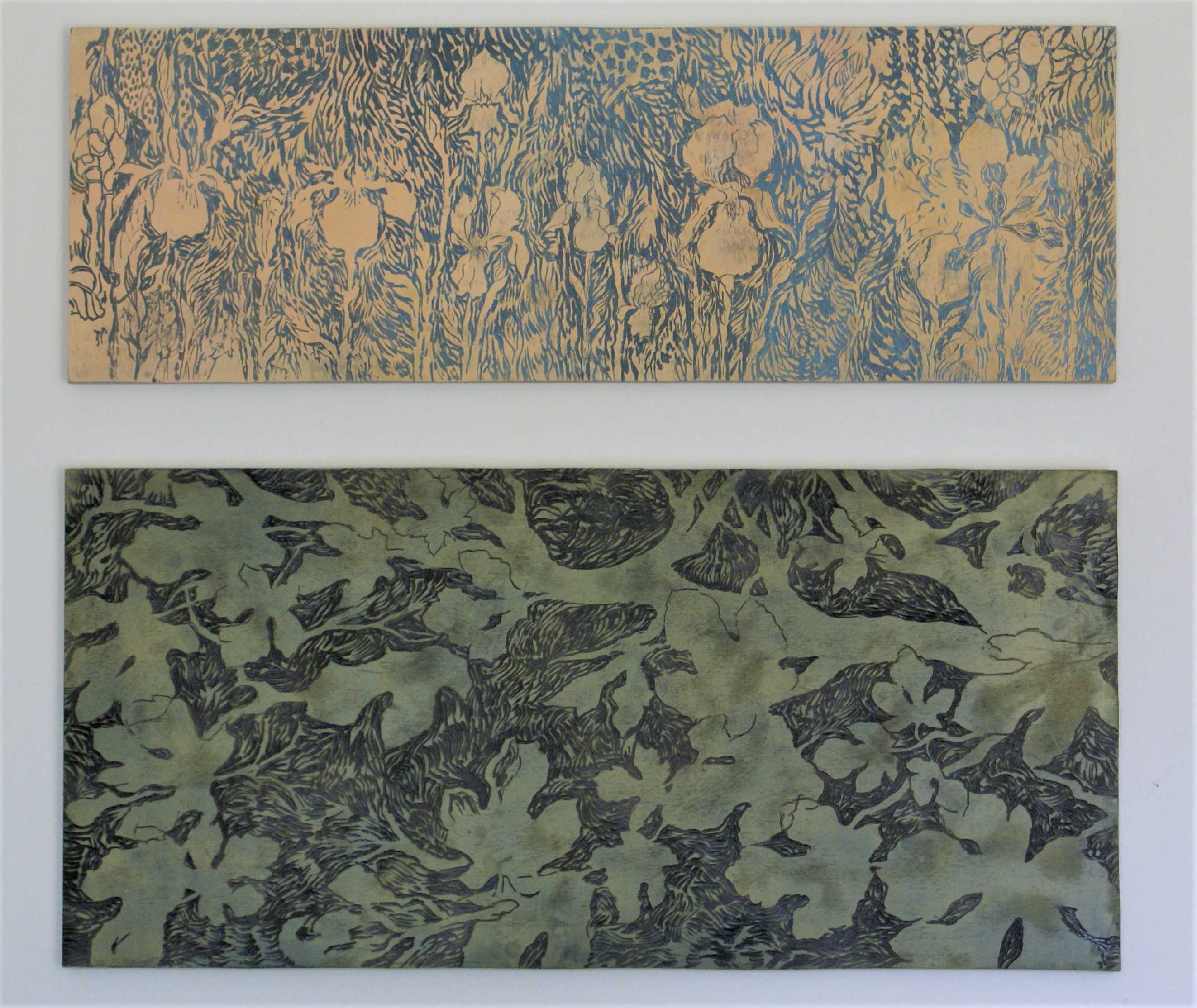 Malerier af blomster og blade