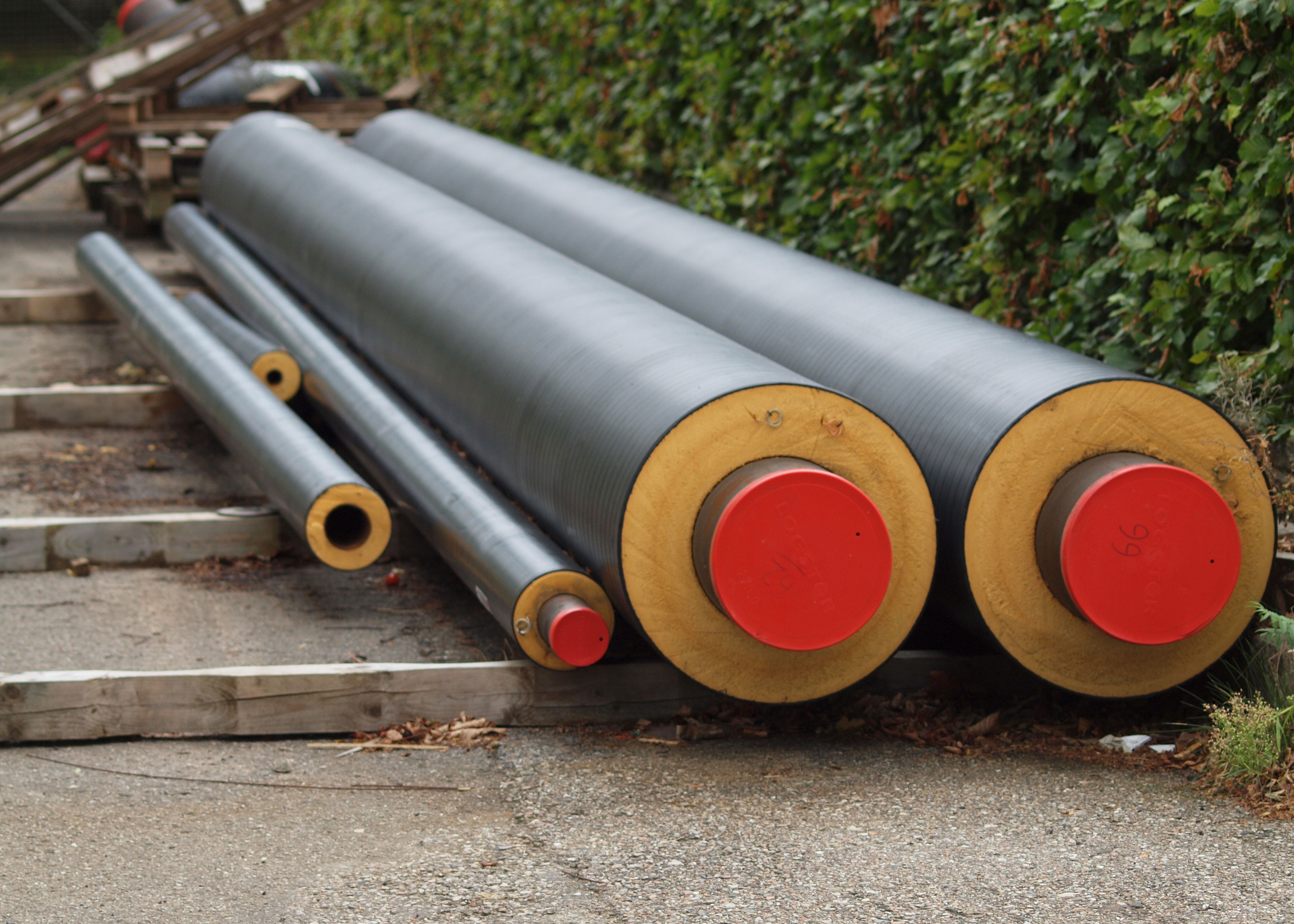 Billede af fjernvarmerør